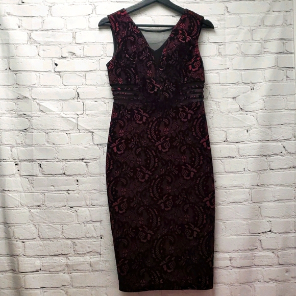 Enfocus dress bodycon plum dress - Picture 1 of 8